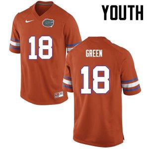 Youth Florida Gators #18 Daquon Green NCAA Nike Orange Authentic Stitched College Football Jersey XOO8262OR